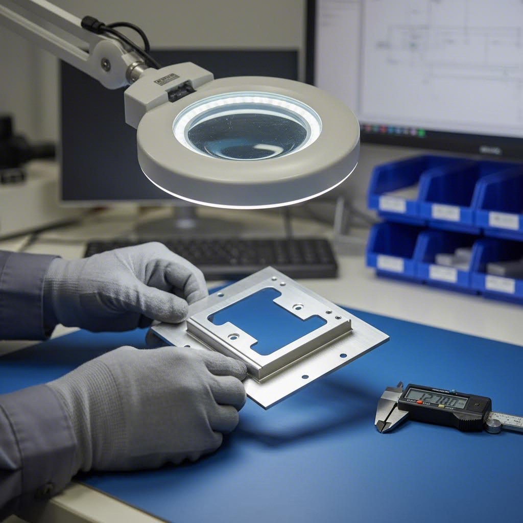 quality inspection of machined sheet metal features for defect prevention