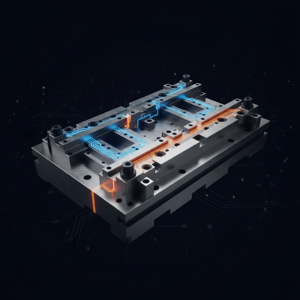 conceptual rendering of an automotive stamping dies complex structure