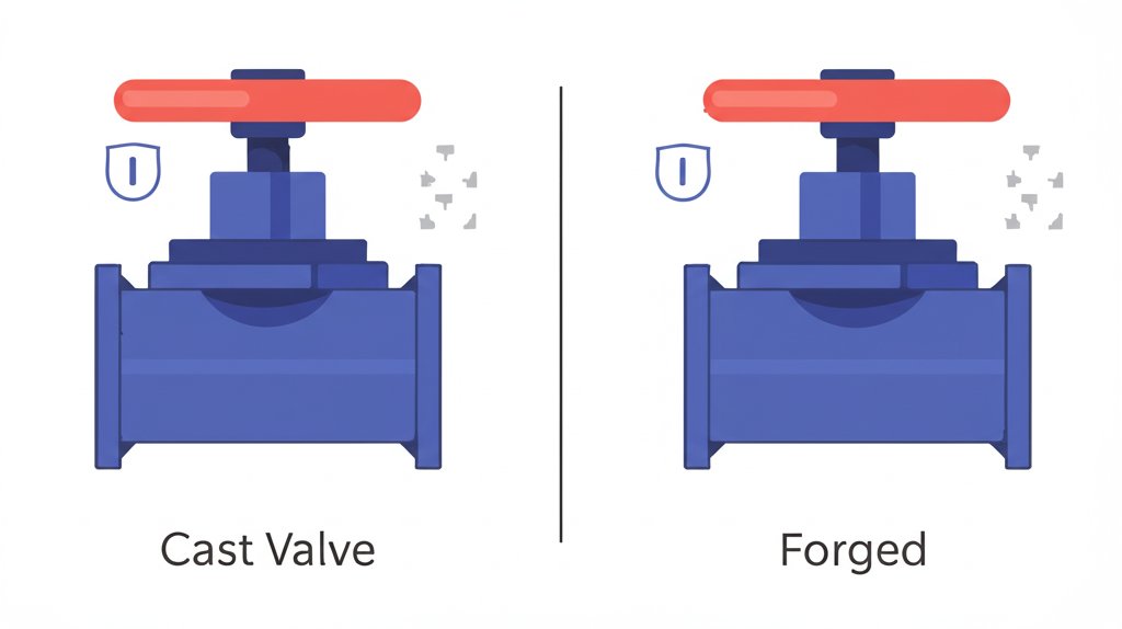 cast valve versus forged valve manufacturing comparison