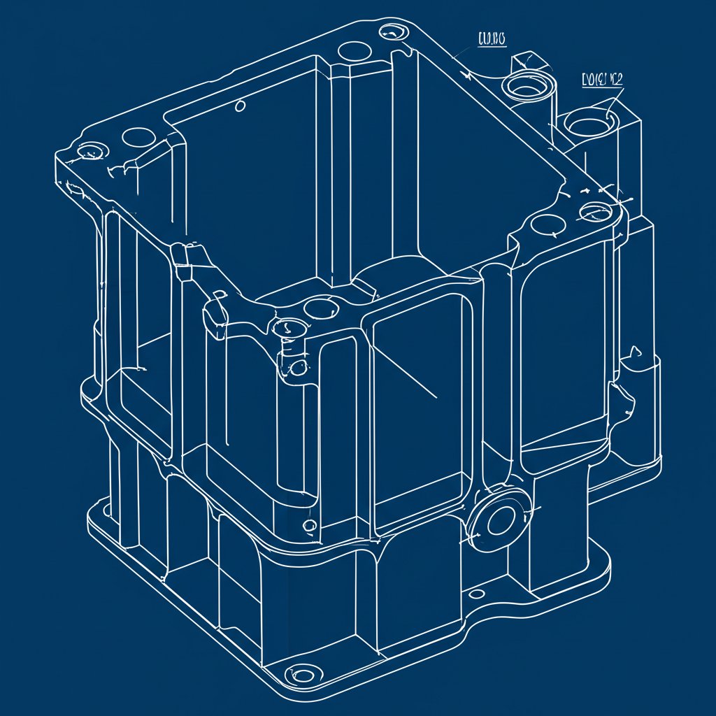 key design elements for die casting including draft angles and wall thickness