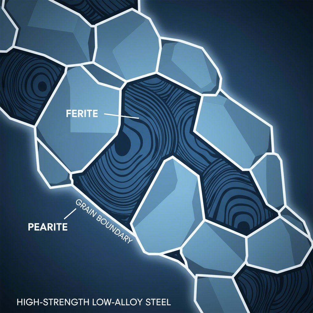 microstructure of high strength low alloy steel used in control arms