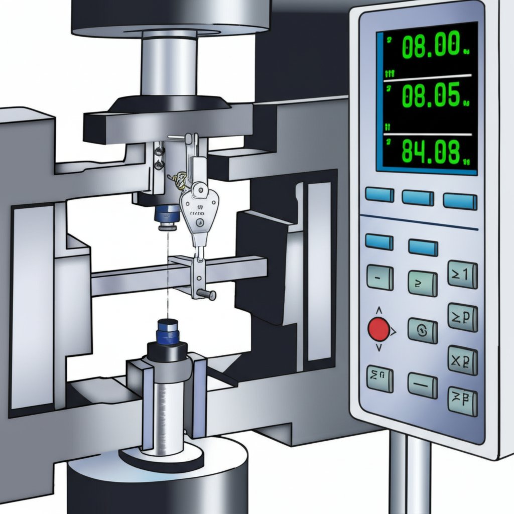 tensile testing setup for measuring the modulus of aluminium