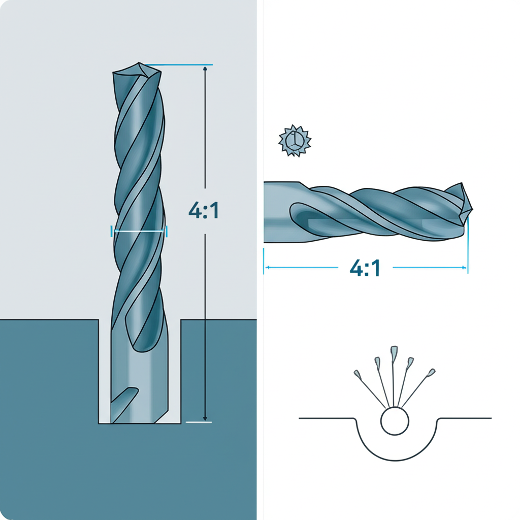 infographic of design rules for pockets and standard holes in cnc machining
