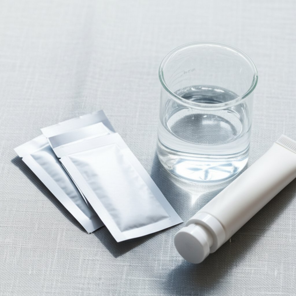 aluminum acetate in powder solution and cream forms for versatile uses