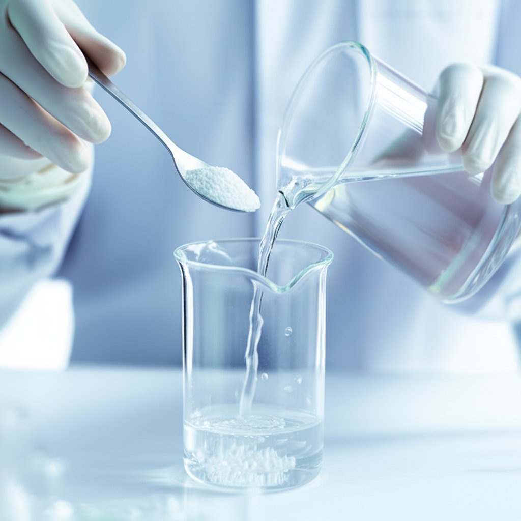 preparing aluminum acetate solution safely at home
