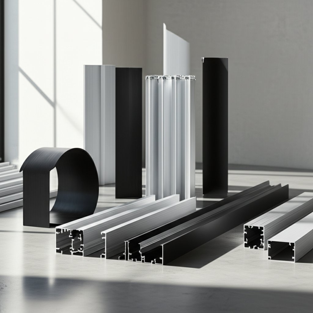 a range of aluminum extrusion profiles illustrating versatility in modern manufacturing