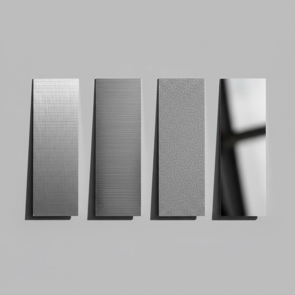 comparison of mechanical finishing textures on aluminum surfaces