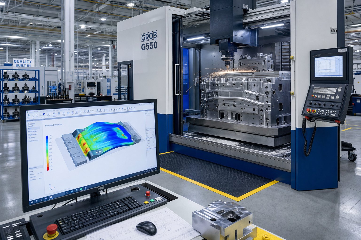 info-1-1 cnc die machining and simulation driven validation at an automotive stamping die facility