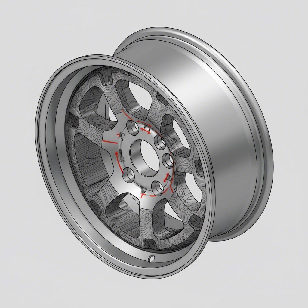 cross section view illustrating forged wheel structural integrity covered under warranty