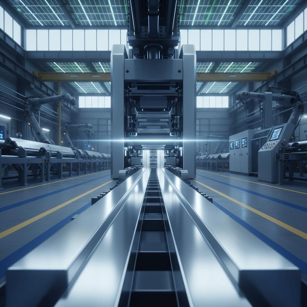 modern low carbon aluminum extrusion facility with advanced manufacturing technology