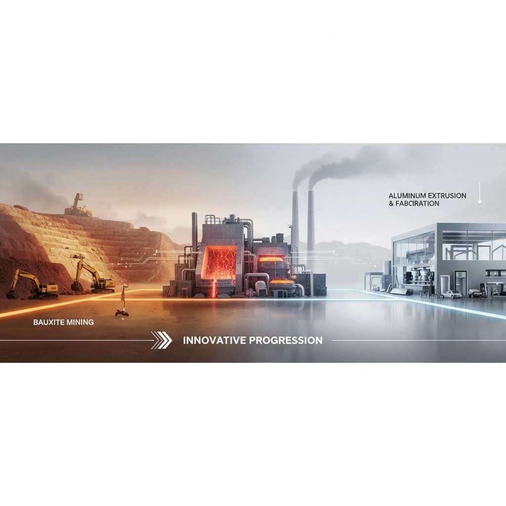 the aluminum supply chain from raw material extraction through extrusion manufacturing
