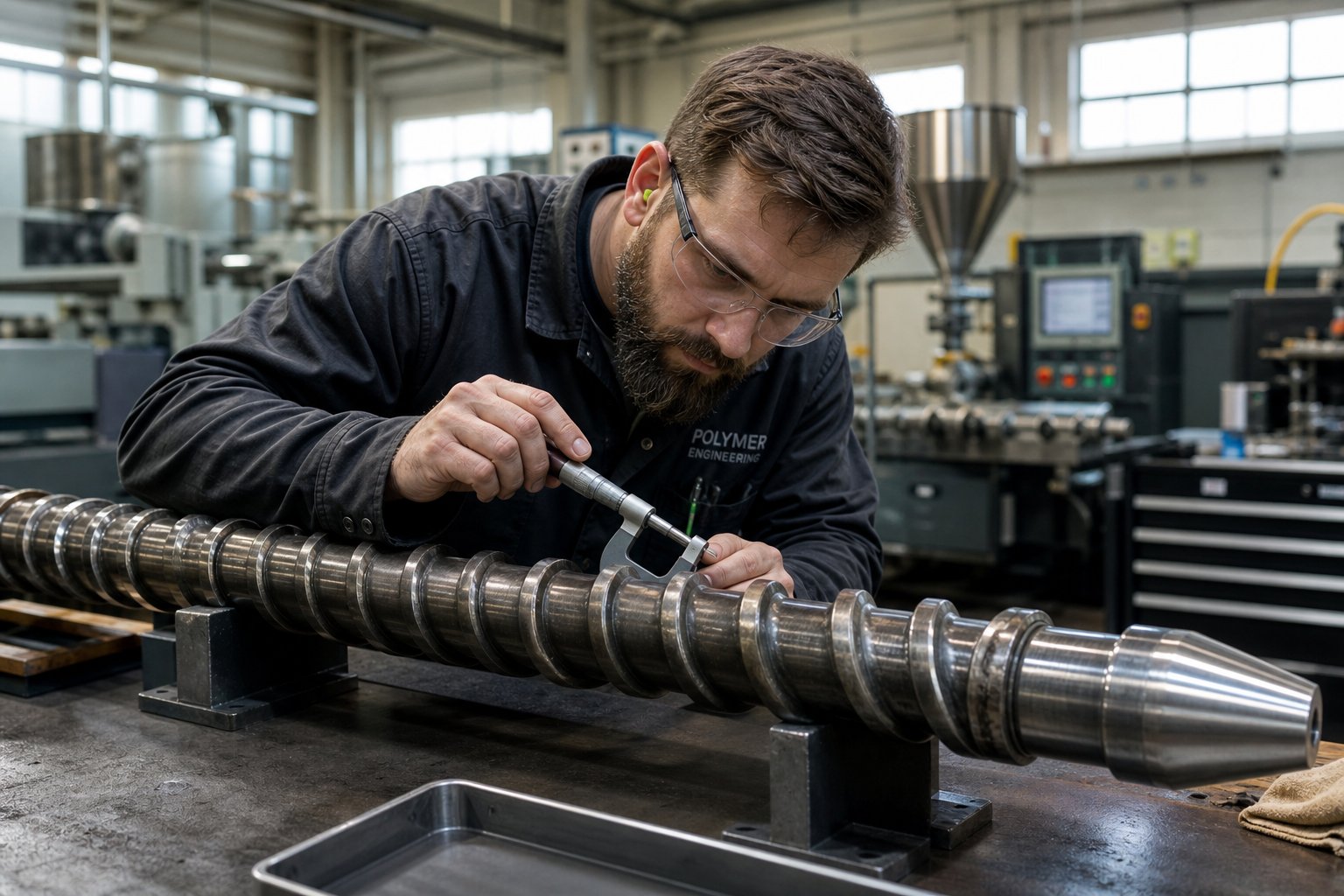 inspecting extruder screw wear patterns helps diagnose common extrusion defects