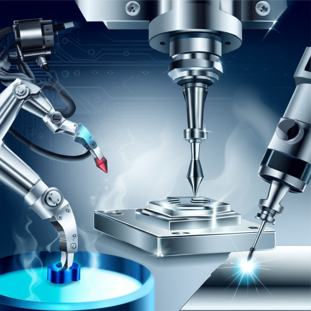 diagram of custom aluminum manufacturing capabilities including cnc and fabrication