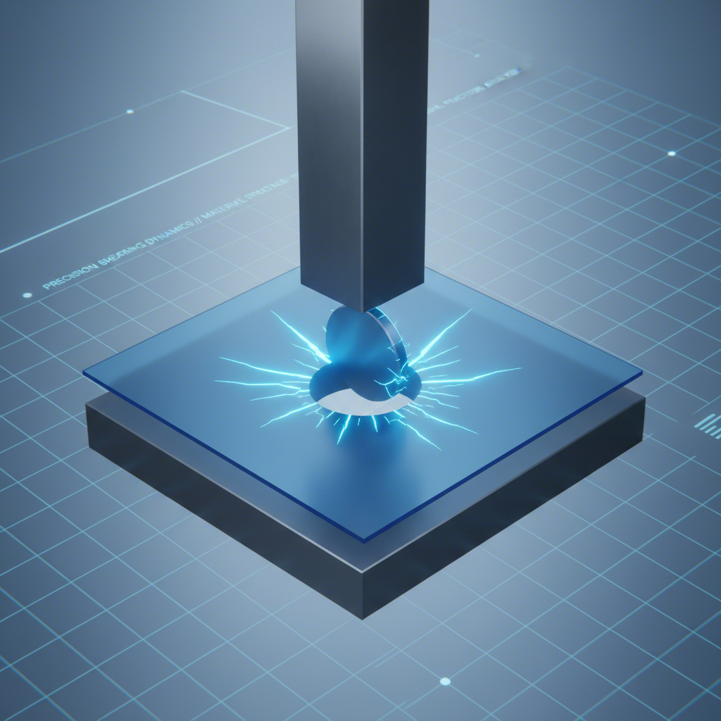 conceptual illustration of the forces involved in precision trimming and piercing die design