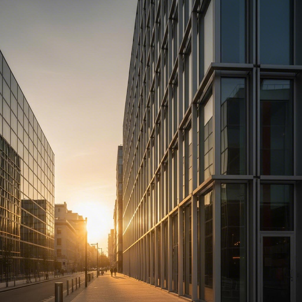architectural aluminum extrusions creating modern building facade systems