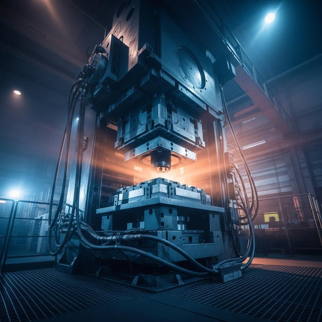 precision stamping die operating in a modern manufacturing facility