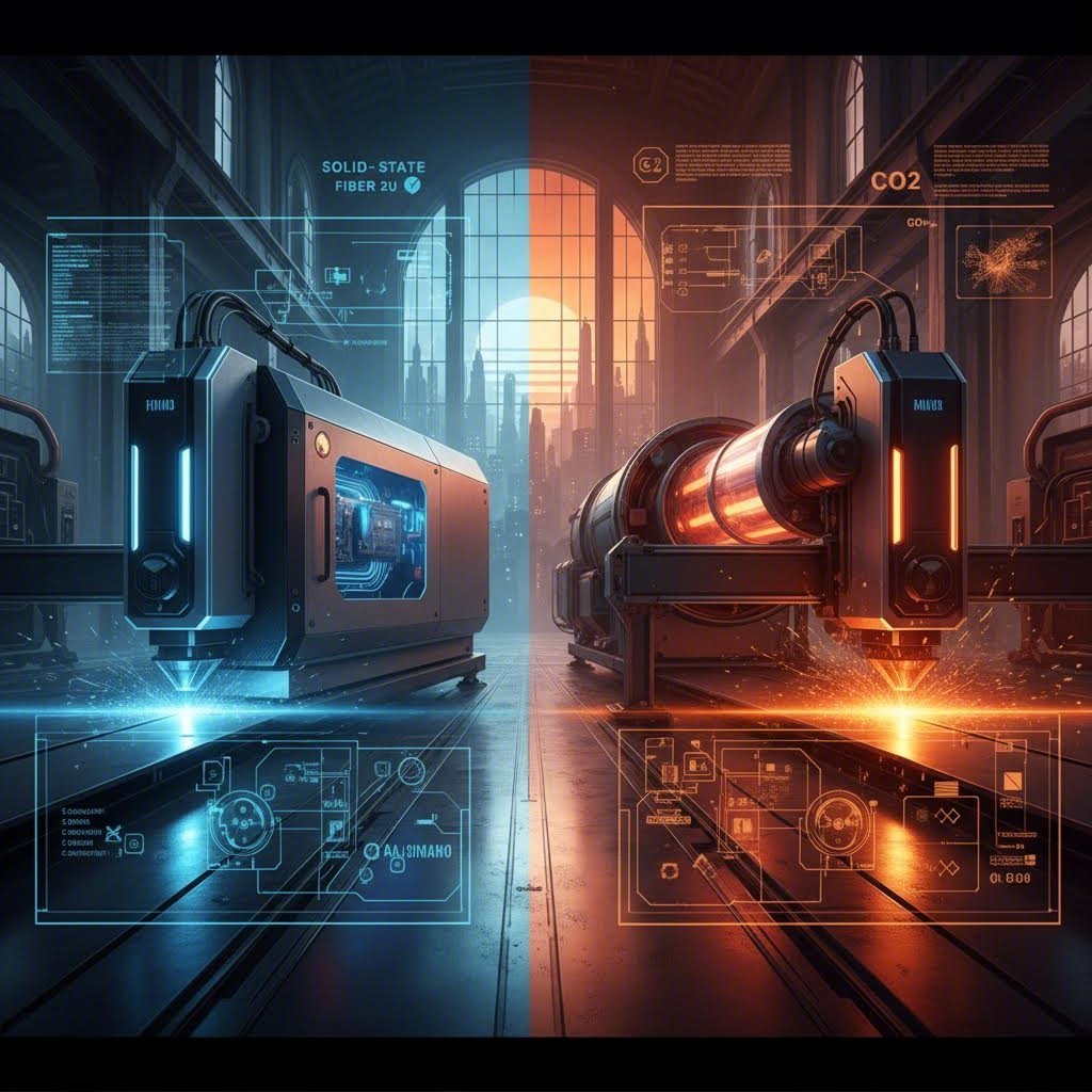 fiber laser and co2 laser systems compared for steel cutting applications