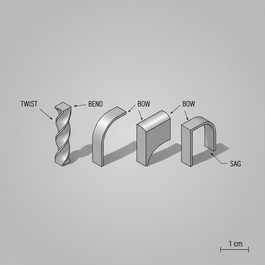 four types of aluminum extrusion distortion bow camber twist and sweep