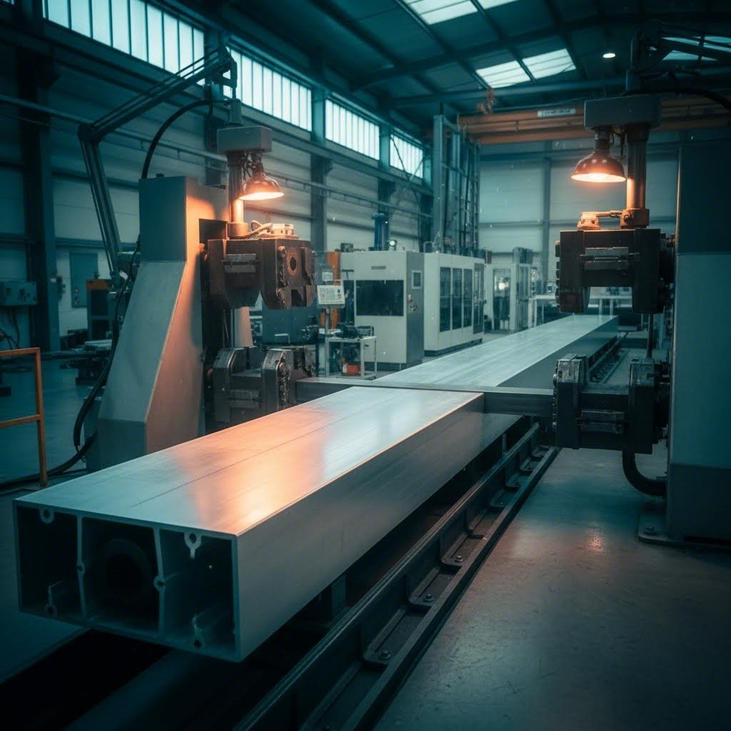 industrial stretch straightening machine correcting aluminum extrusion profiles