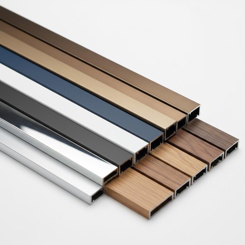 architectural aluminum accepts diverse finishes from anodizing to pvdf coatings and wood grain transfers