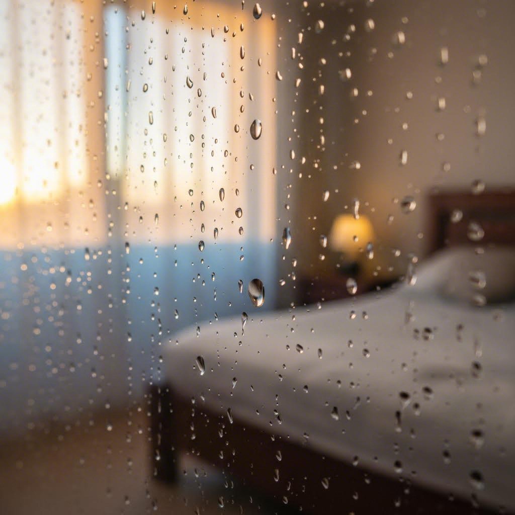 window condensation forms when warm humid air meets cold glass surfaces