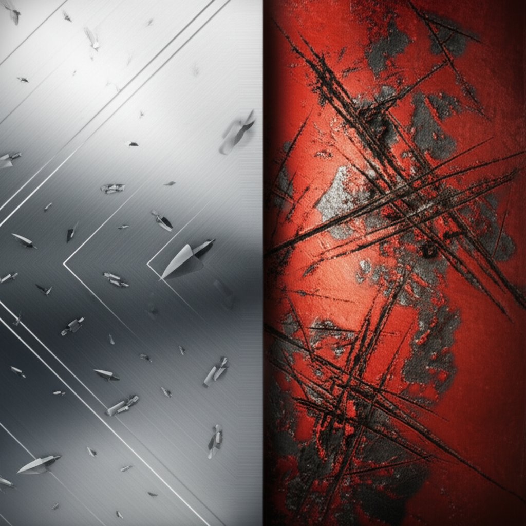 an artistic comparison of the durability of powder coating versus paint under stress