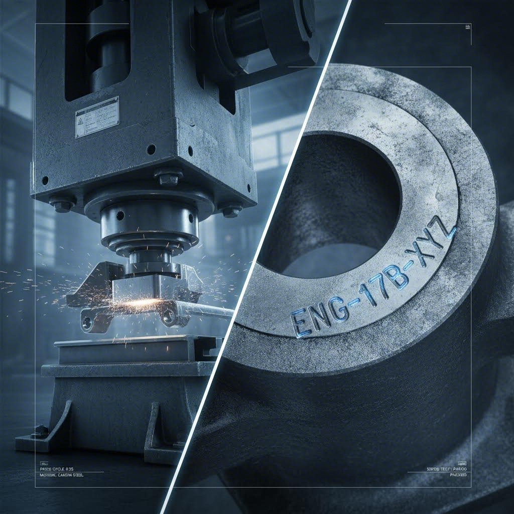 Stamping engine mounts manufacturing process versus restoration identification codes