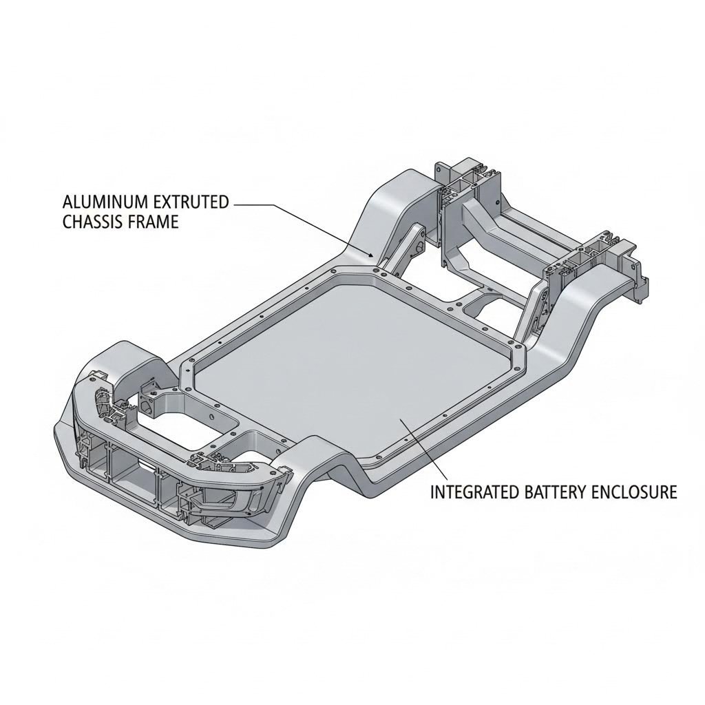 aluminum extrusion applications in ev chassis and battery systems