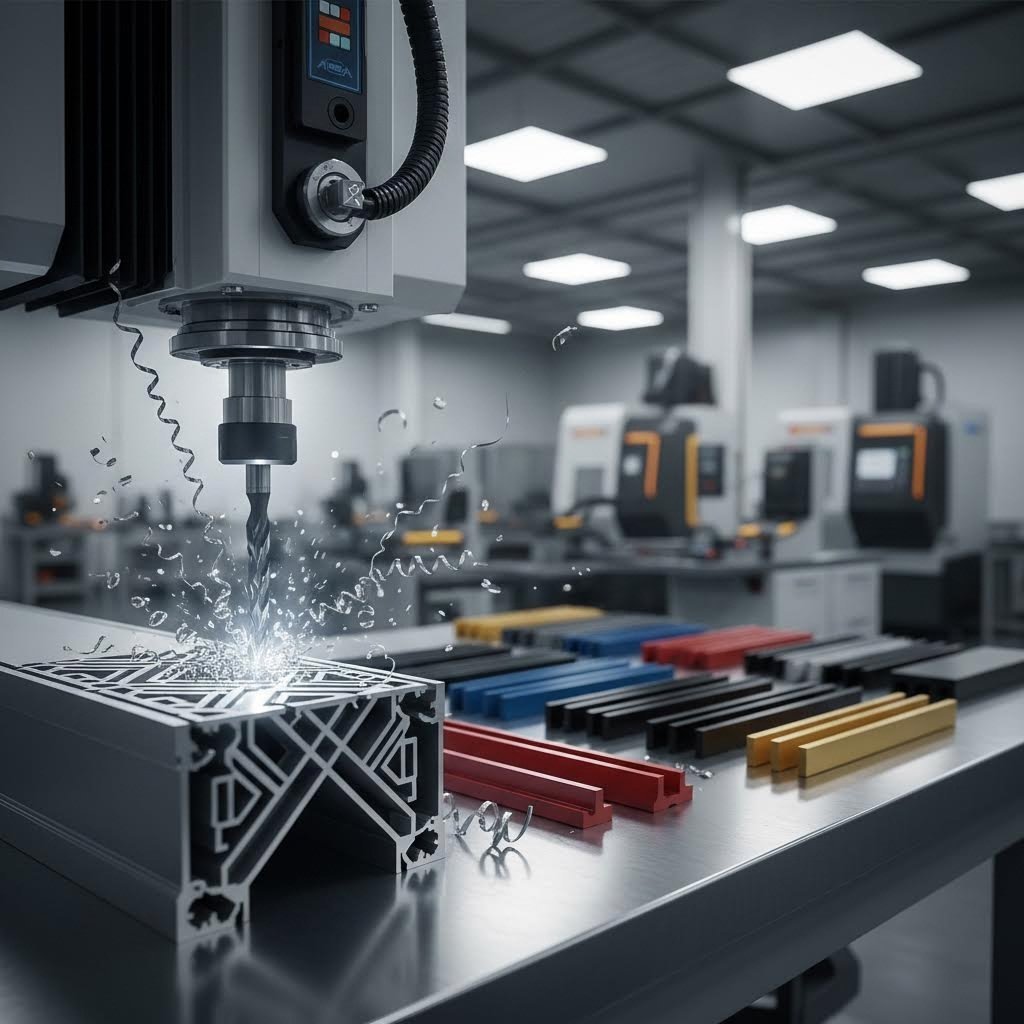 cnc machining and surface finishing of aluminum extrusions