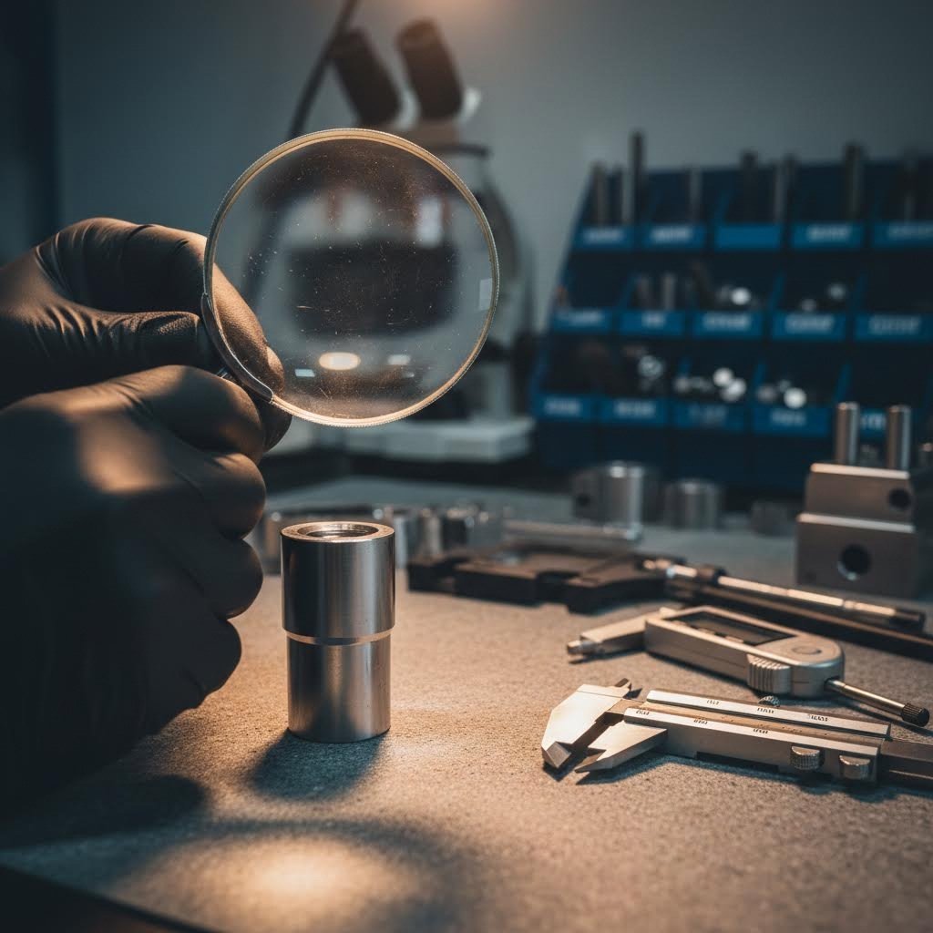 quality inspection of die punch components during scheduled preventive maintenance