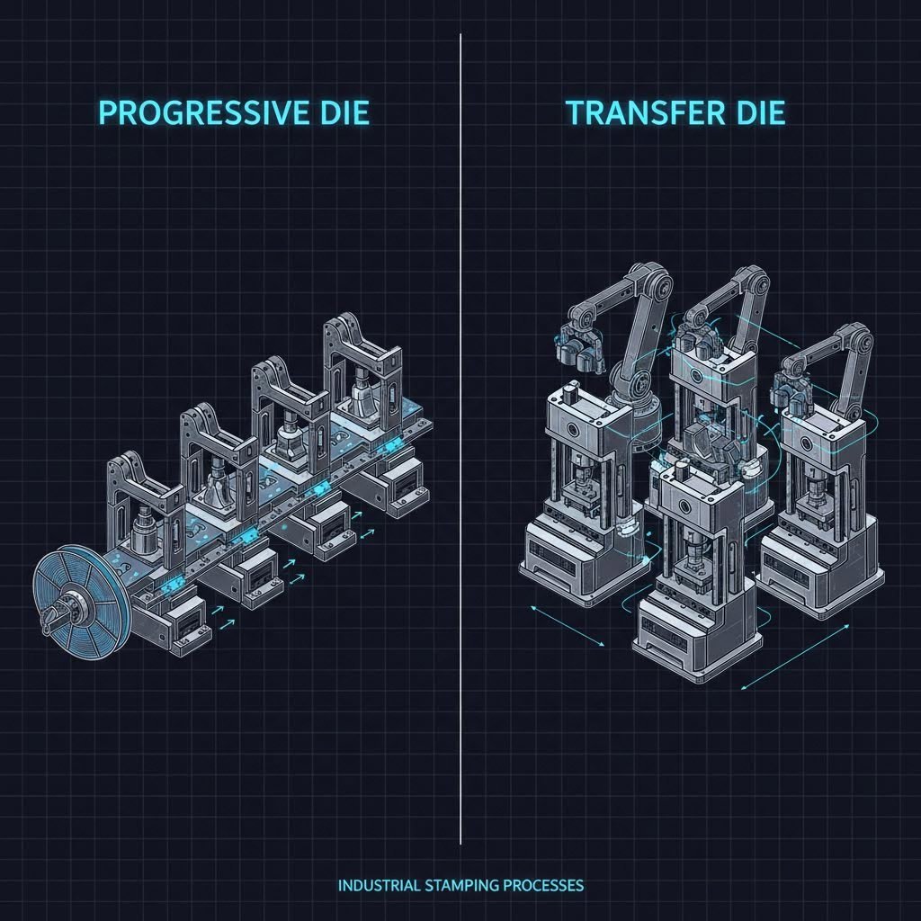 Comparison of progressive die versus transfer die stamping techniques