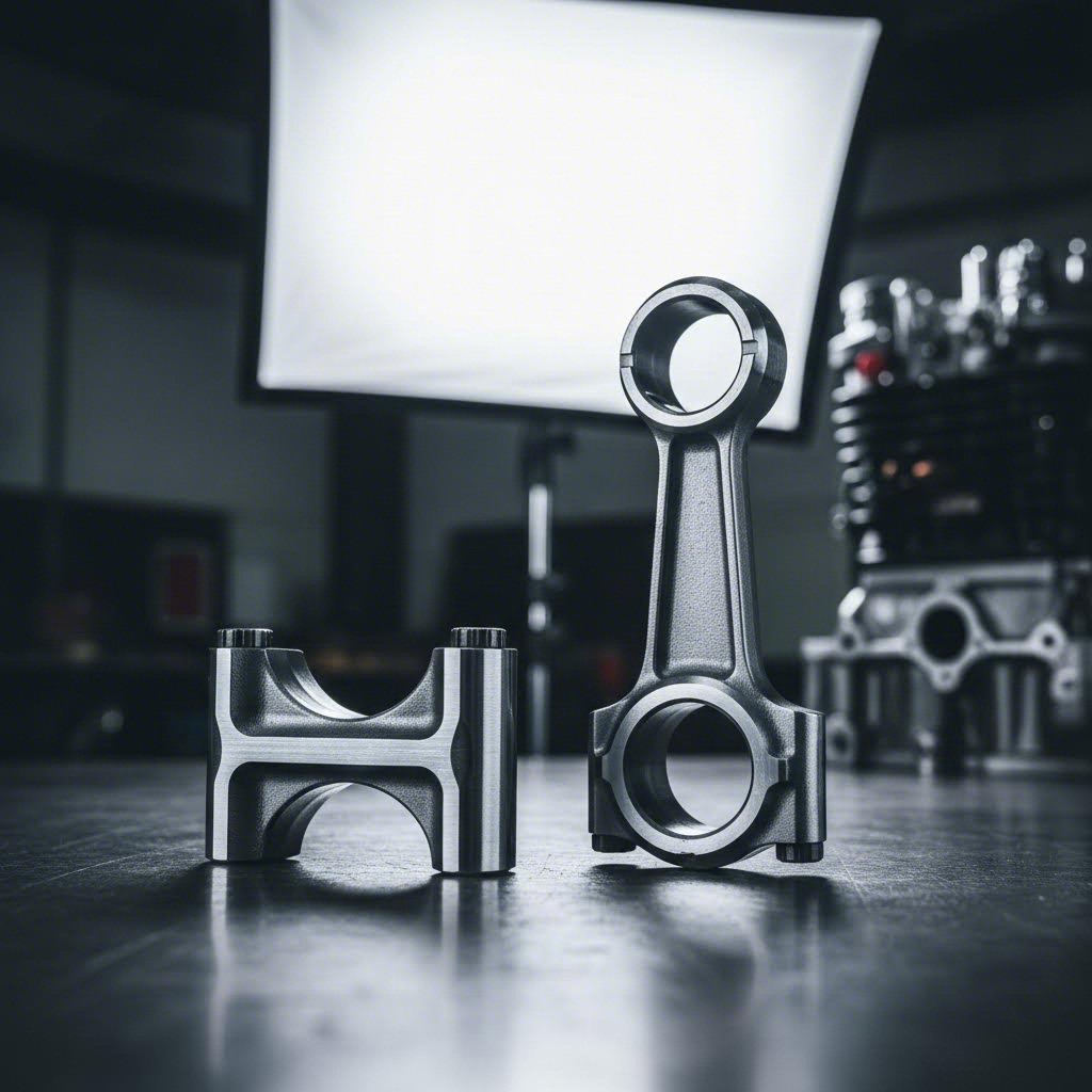 h beam and i beam forged connecting rods compared side by side