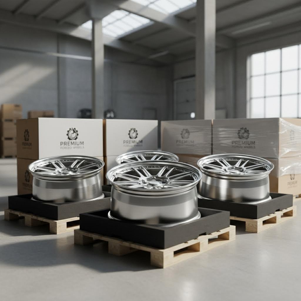 premium forged wheels require specialized packaging and handling for safe shipping
