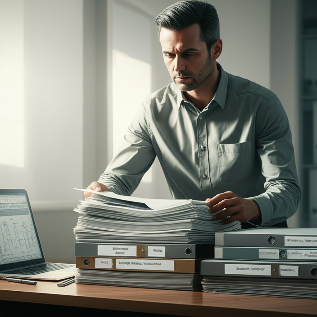 engineer organizing ppap documents and templates for quality submission