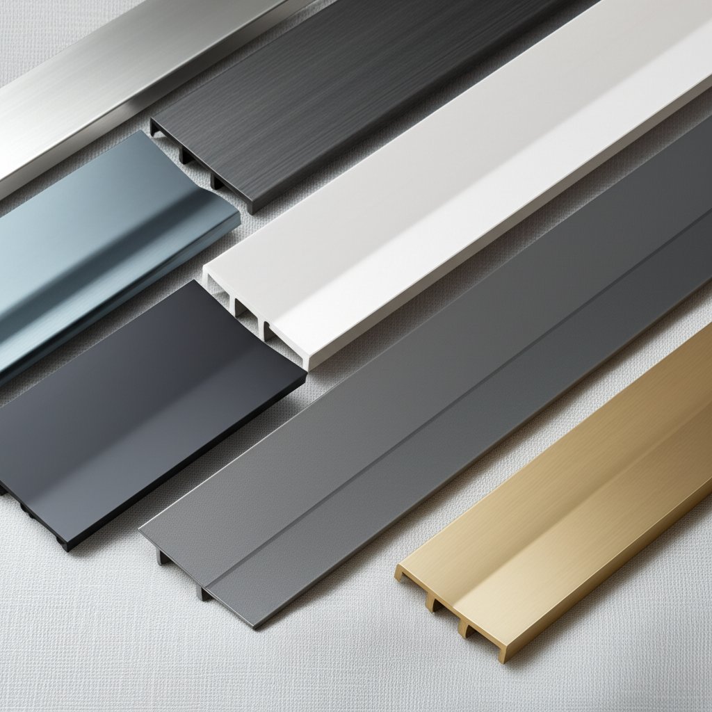 variety of aluminum threshold finishes including anodized powder coated and bronze options