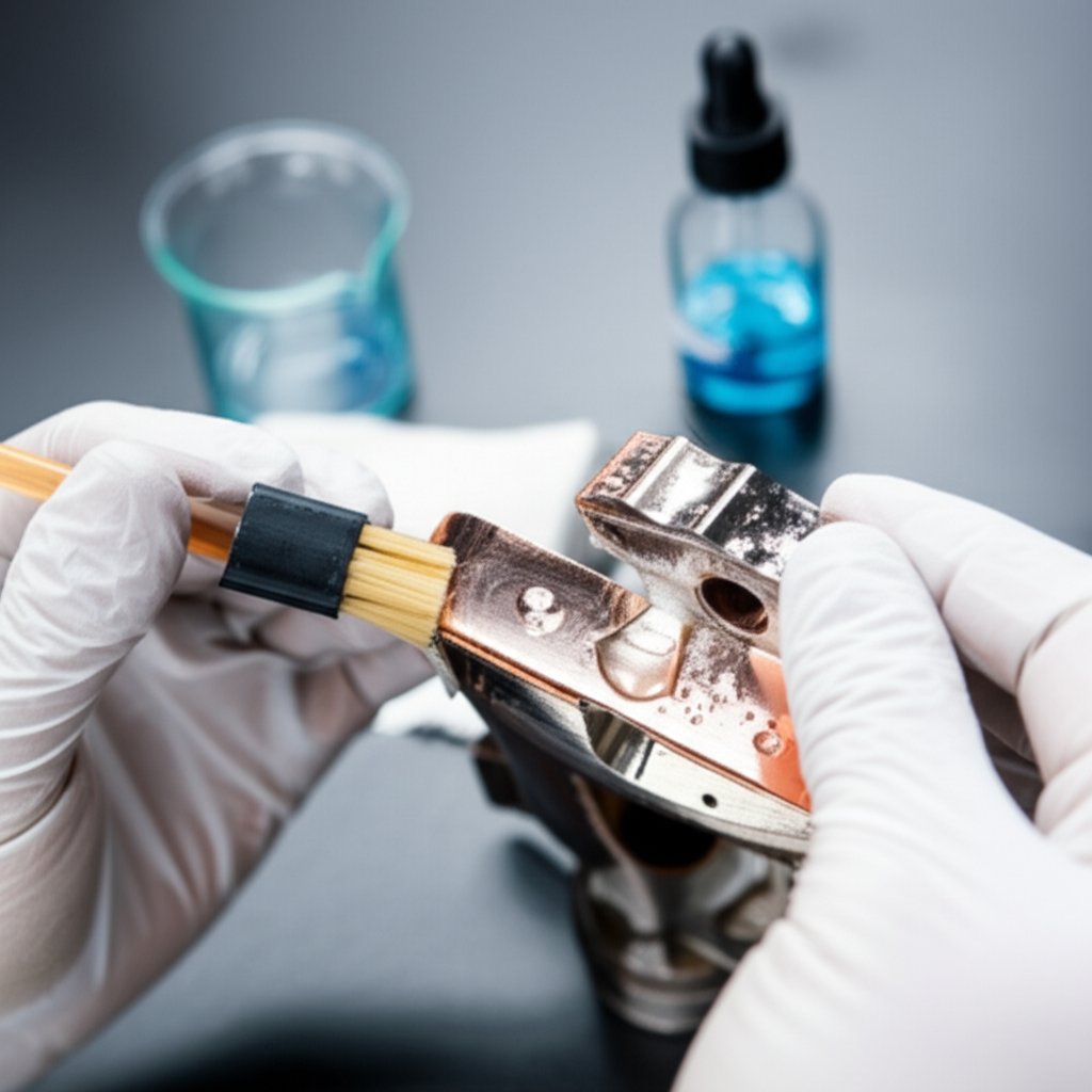 proper surface preparation for copper plating steel