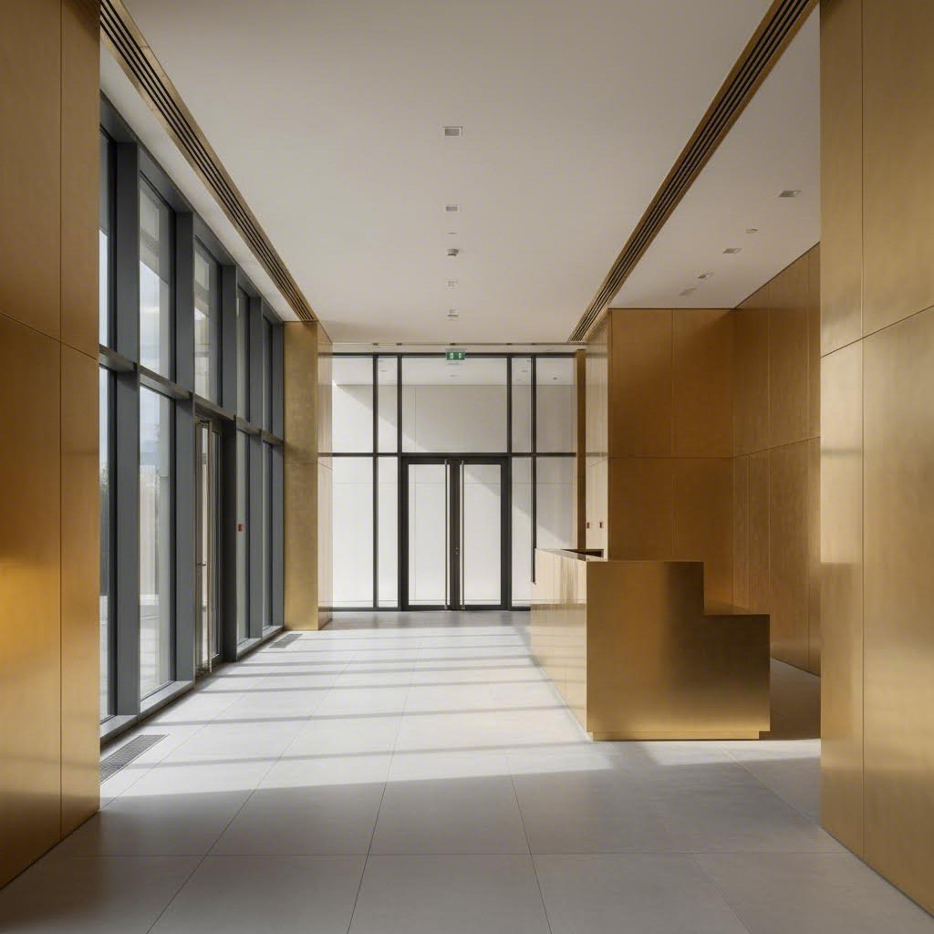 decorative aluminum extrusions create clean lines and modern aesthetics in architectural spaces