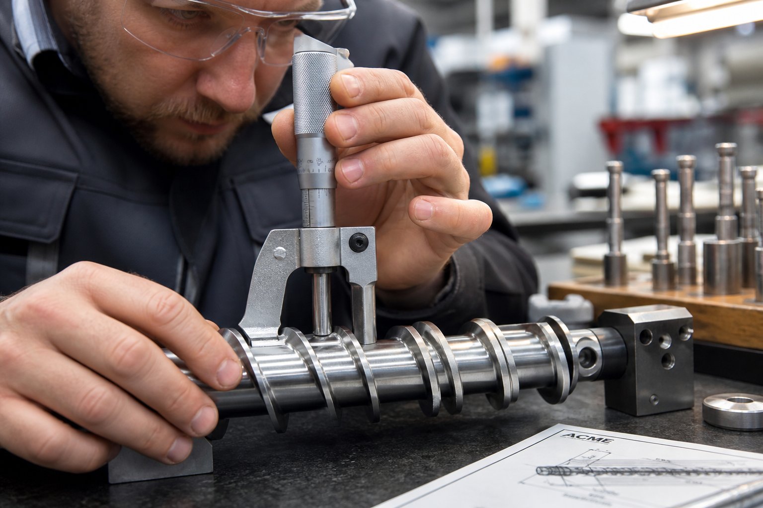 quality inspection of screw elements is a critical step in evaluating twin screw extruder factory capabilities
