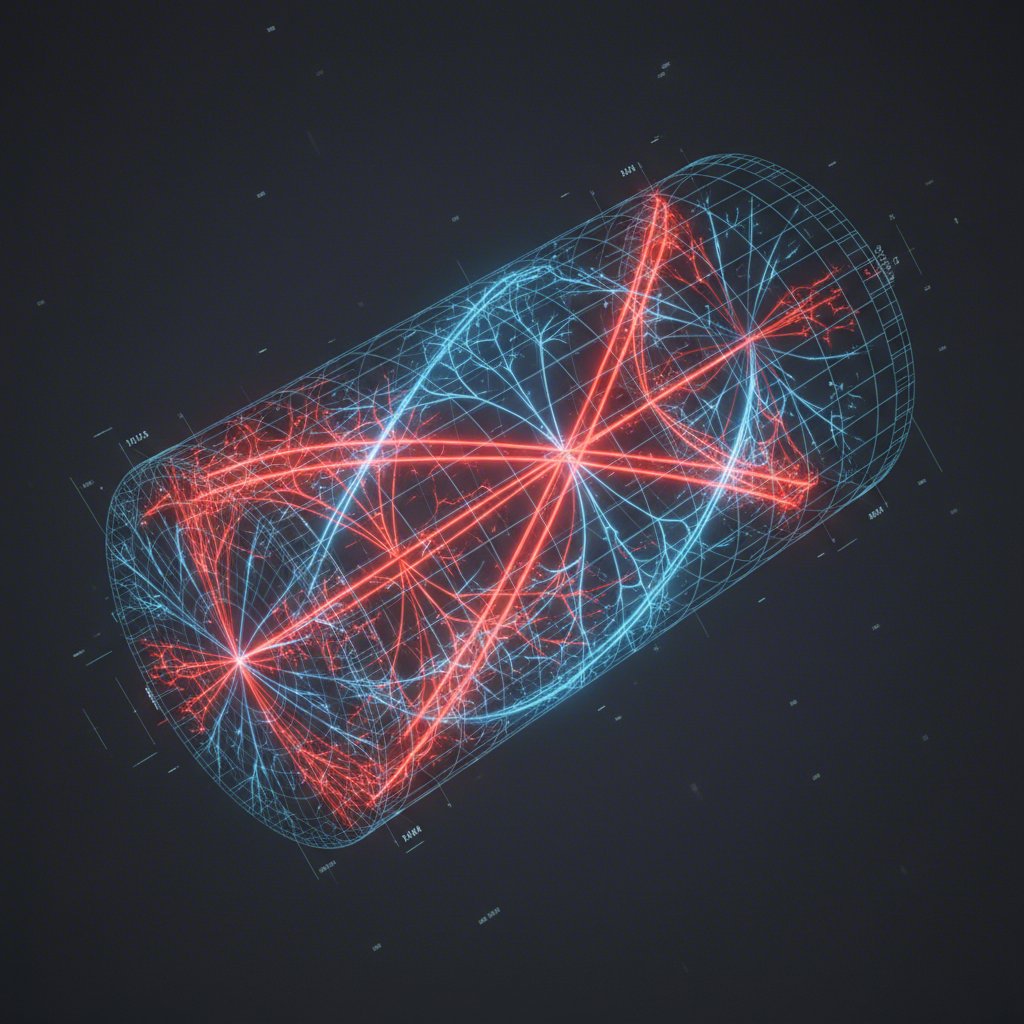 conceptual art showing stress analysis on a metal drawing die