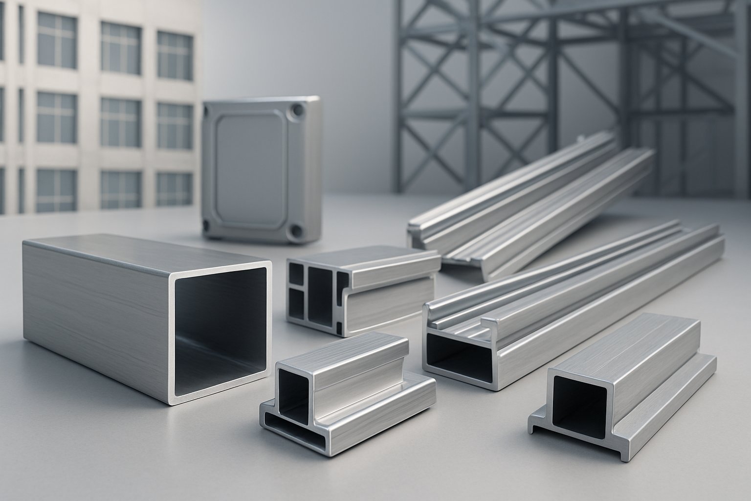 aluminum extrusions for framing enclosures heat sinks and architectural use