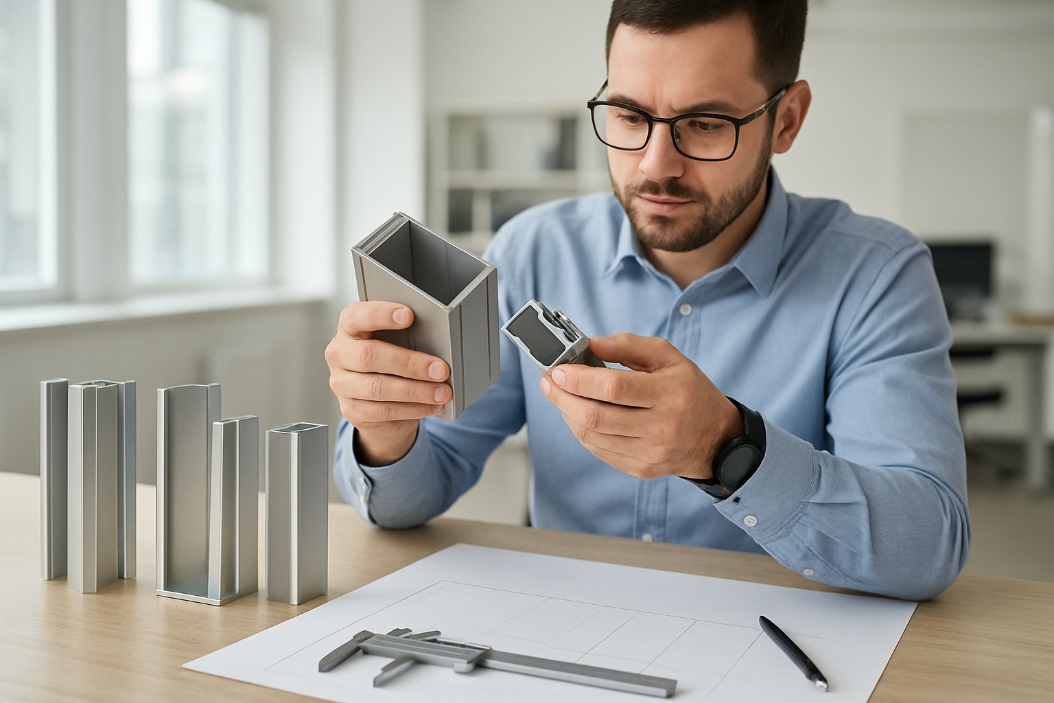 comparing standard and custom aluminum profiles for specification