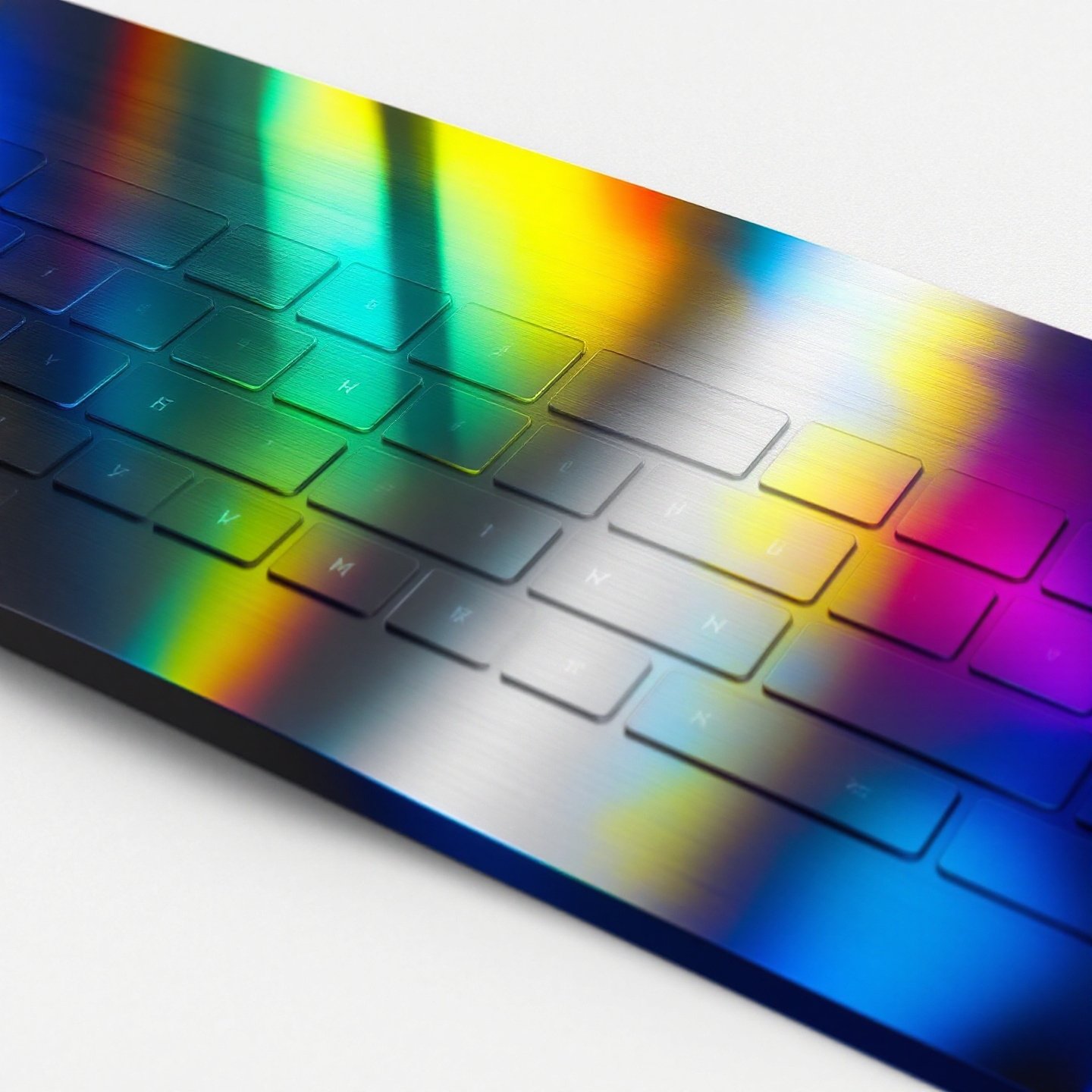 cyberboard keyboard with an aluminum plate enhancing aesthetics and performance