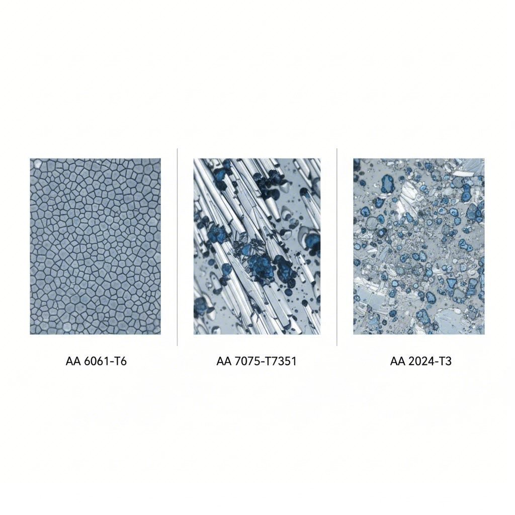 different aluminum alloy compositions create distinct grain structures affecting formability