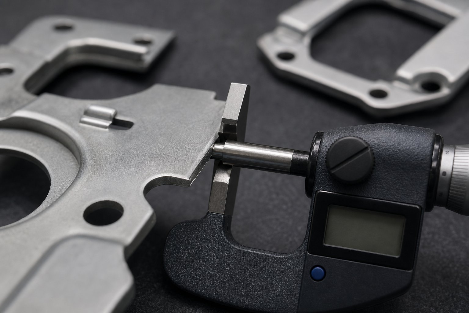 info-1-1 quality inspection of stamped parts to detect burr formation and dimensional drift before they cause production issues