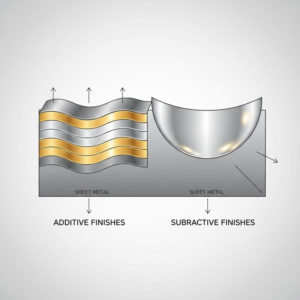 additive vs subtractive metal finishing processes on sheet metal