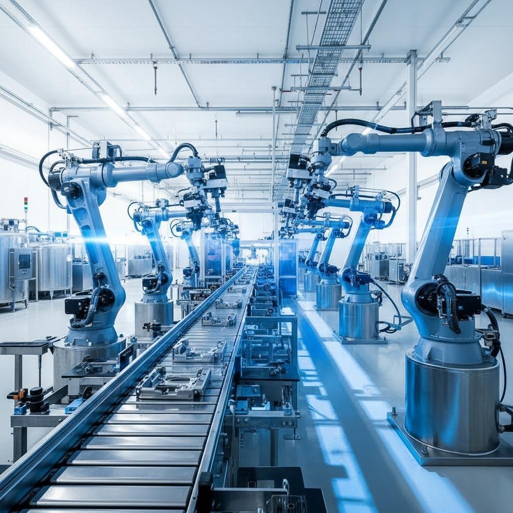 automated metal finishing line for high volume production