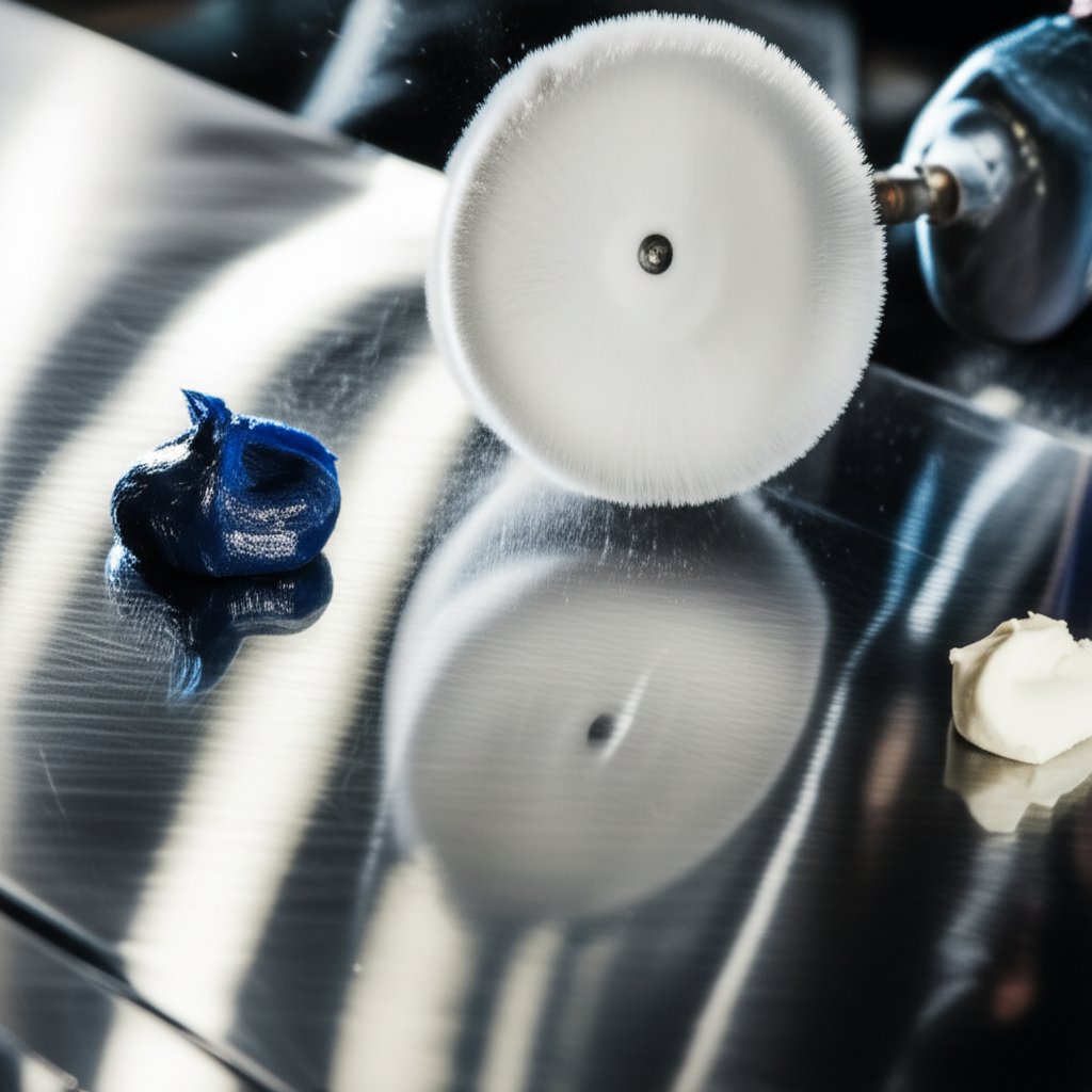 buffing stainless steel with the correct wheel and compound for a flawless finish
