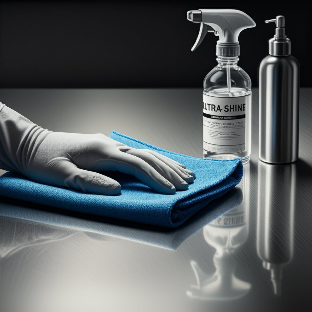 final cleaning and protection of polished stainless steel to maintain its shine