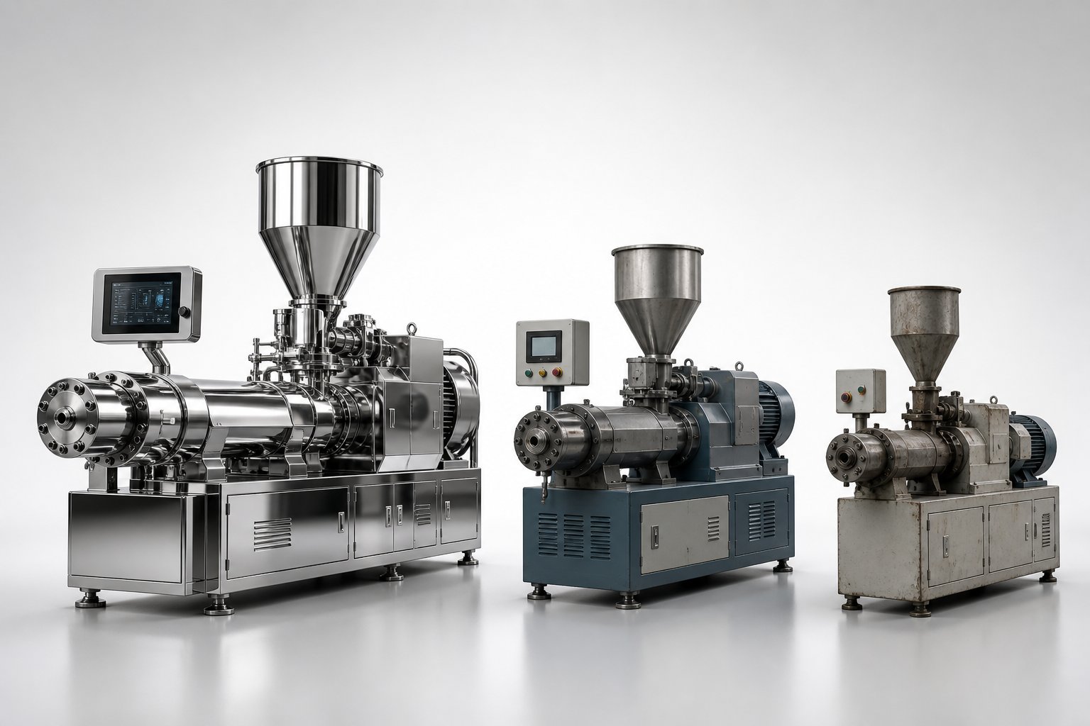 premium mid tier and economy twin screw extruders differ in build quality gearbox engineering and long term performance