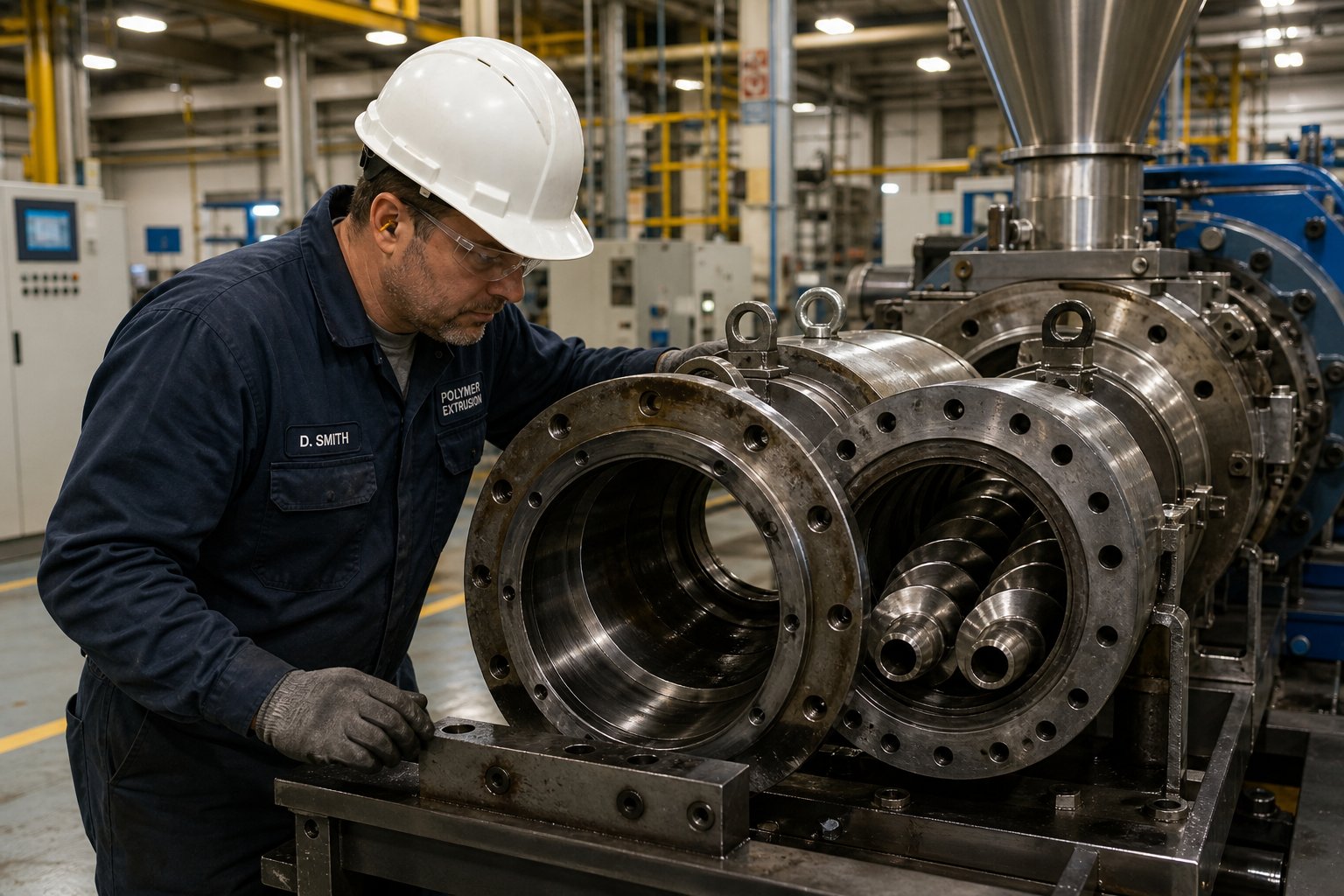 regular barrel and screw element inspections are essential to managing total cost of ownership for twin screw extruders